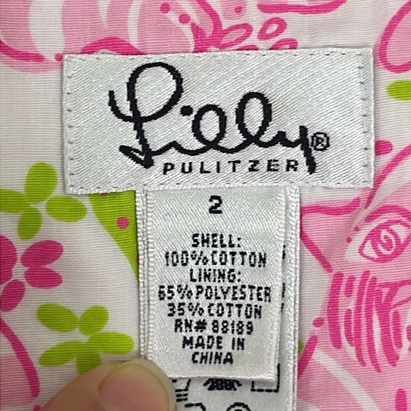 Vintage Lilly Pulitzer Reversible Wrap Mini Skirt - Retired Prints - Picture 8 of 11